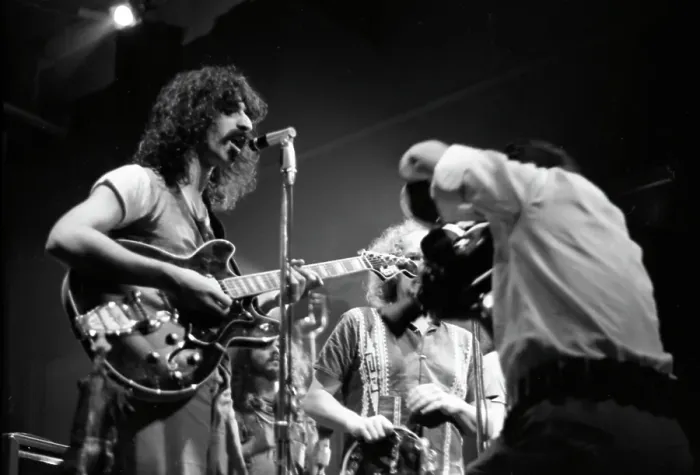 Framed Print : Frank Zappa and the Mothers of Invention Performing