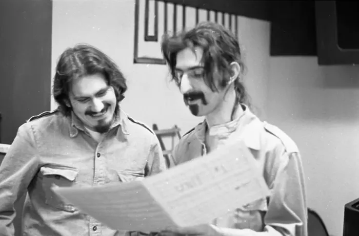 Framed Print : Frank Zappa Recording Session In NY Framed Print : Frank Zappa Recording Session In NY