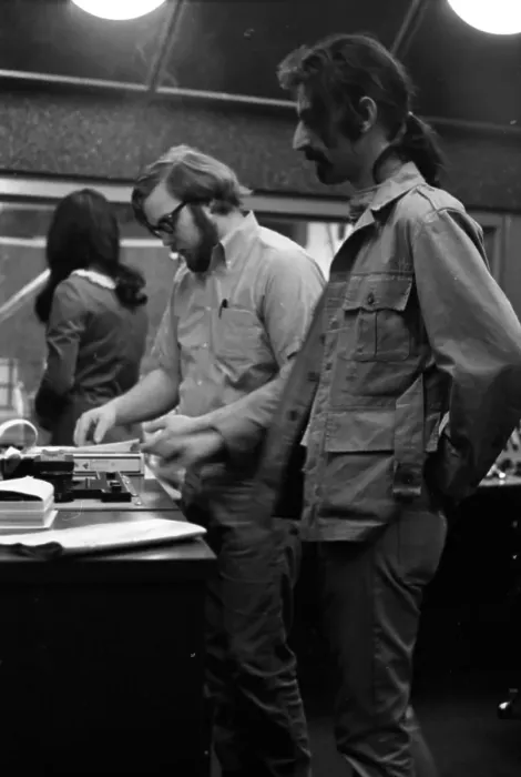 Framed Print : Frank Zappa Recording Session In NY Framed Print : Frank Zappa Recording Session In NY