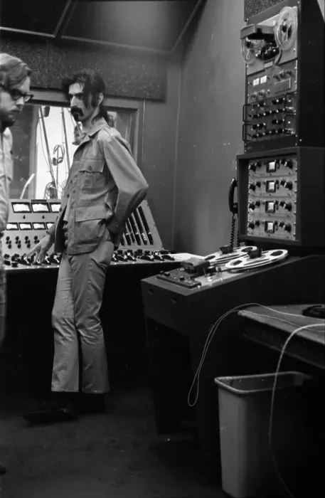 Framed Print : Frank Zappa Recording Session In NY Framed Print : Frank Zappa Recording Session In NY