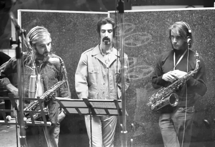 Framed Print : Frank Zappa Recording Session In NY Framed Print : Frank Zappa Recording Session In NY