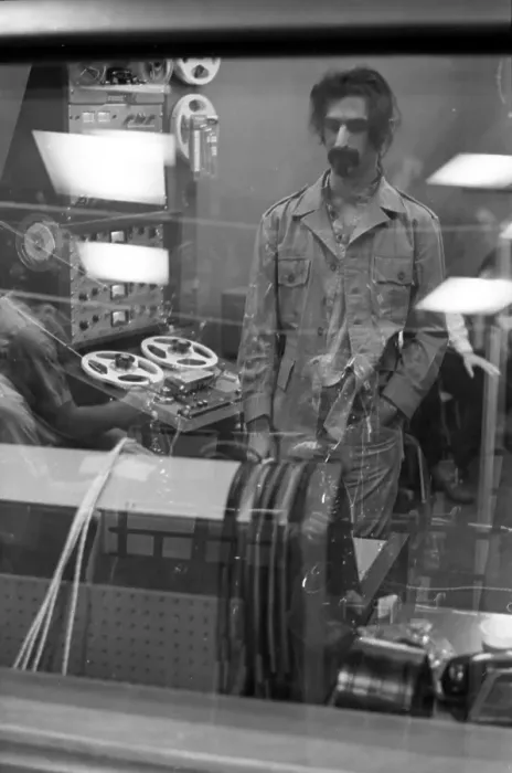 Framed Print : Frank Zappa Recording Session In NY Framed Print : Frank Zappa Recording Session In NY