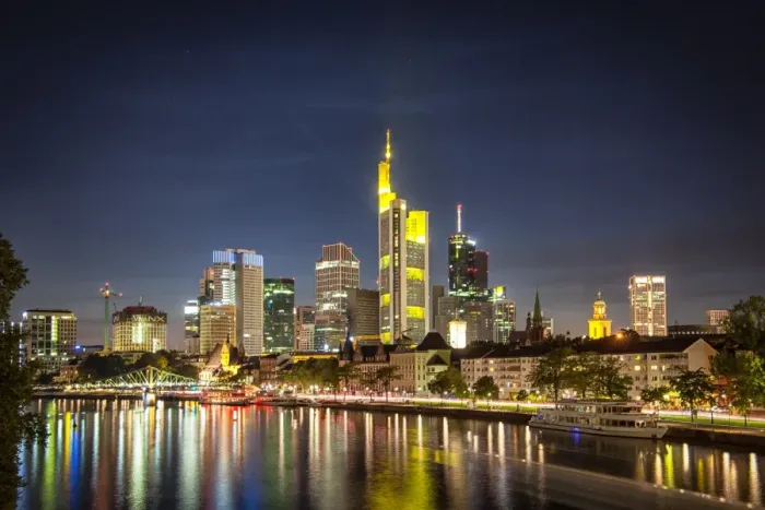 Framed Print : Frankfurt by Night Framed Print : Frankfurt by Night