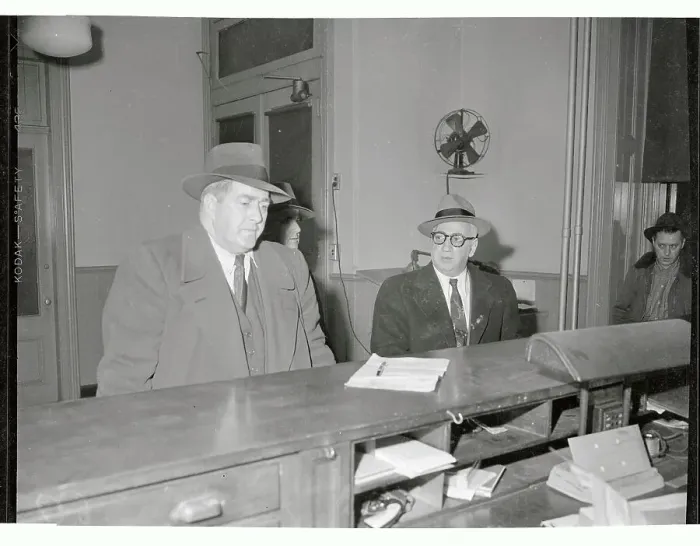 Framed Print : Frankie Carbo at Police Station Framed Print : Frankie Carbo at Police Station