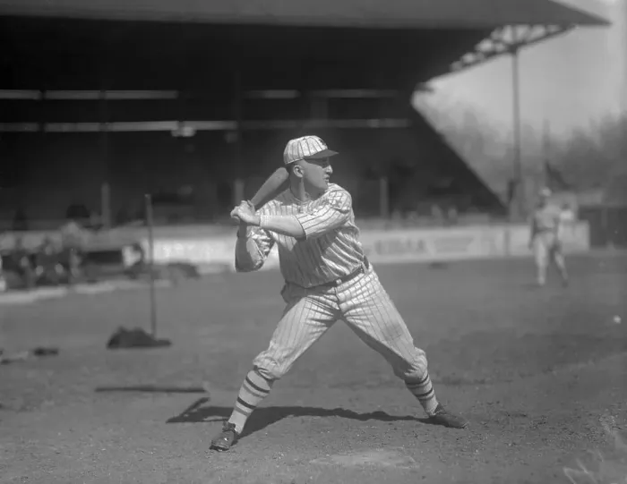 Framed Print : Frankie Frisch Batting Framed Print : Frankie Frisch Batting