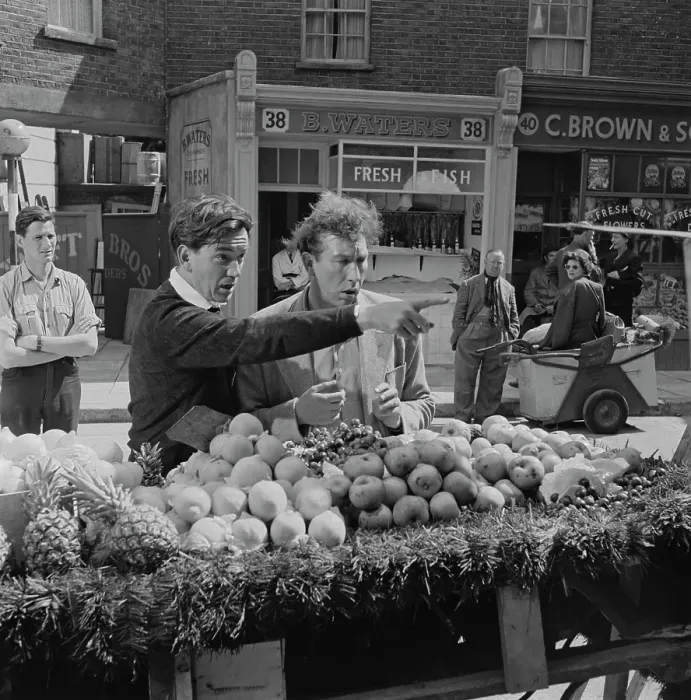 Framed Print : Frankie Howerd And Alexander Mackendrick On Set, 1955 Framed Print : Frankie Howerd And Alexander Mackendrick On Set, 1955