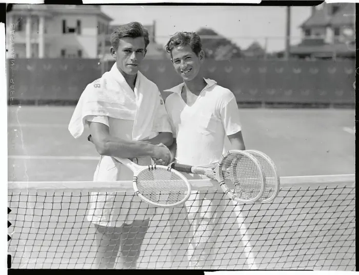 Framed Print : Frankie Parker and Robert Riggs Jr Framed Print : Frankie Parker and Robert Riggs Jr