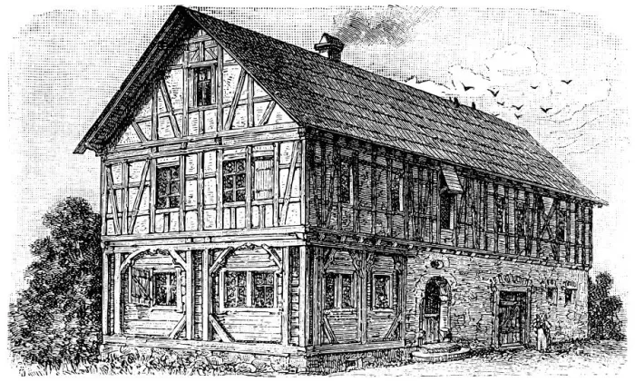 Framed Print : Frankish - Thuringian farmhouse Framed Print : Frankish - Thuringian farmhouse