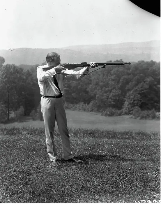 Framed Print : Franklin D. Roosevelt Aiming Rifle Framed Print : Franklin D. Roosevelt Aiming Rifle