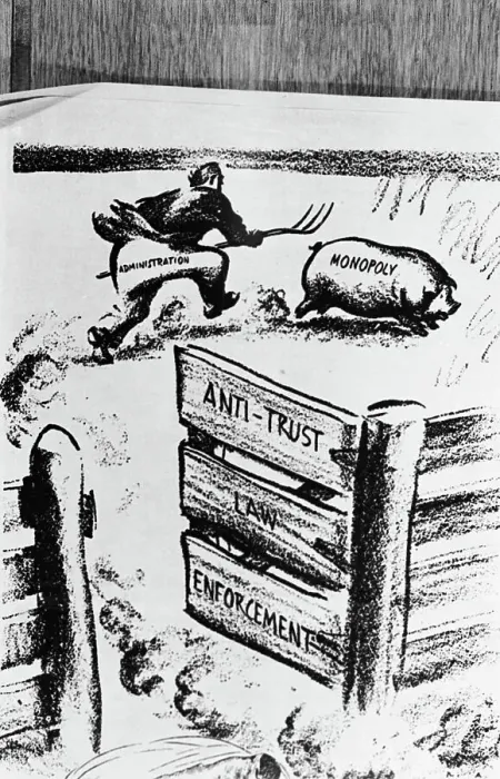Framed Print : Franklin D. Roosevelt Chasing Symbolic Pig Framed Print : Franklin D. Roosevelt Chasing Symbolic Pig