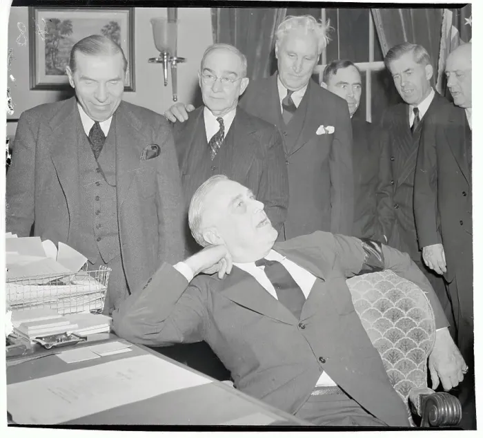 Framed Print : Franklin D. Roosevelt at Desk Framed Print : Franklin D. Roosevelt at Desk