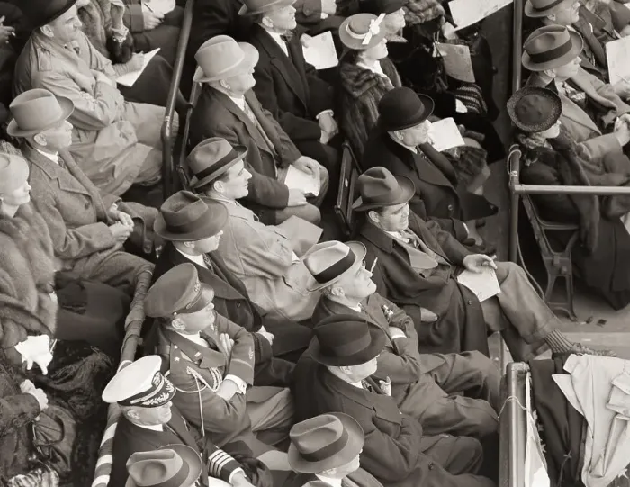 Framed Print : Franklin D. Roosevelt Sitting in Baseball Game Audience Framed Print : Franklin D. Roosevelt Sitting in Baseball Game Audience