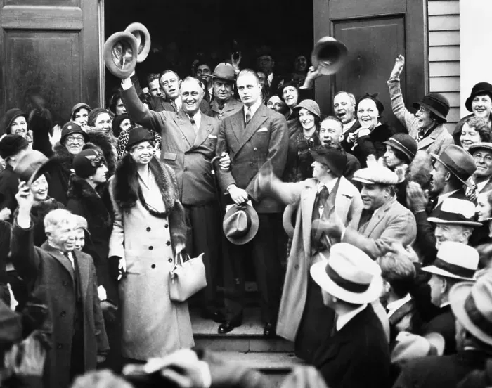 Framed Print : Franklin D. Roosevelt Wins the 1932 Presidential Election Framed Print : Franklin D. Roosevelt Wins the 1932 Presidential Election