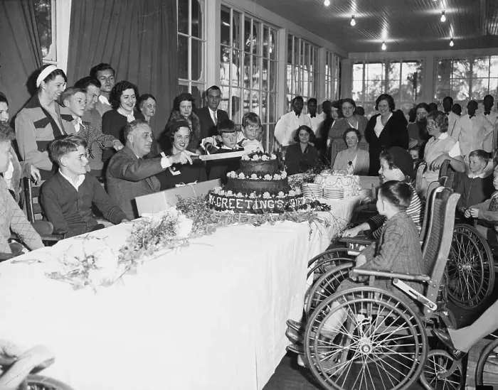 Framed Print : Franklin Roosevelt Cutting a Cake Framed Print : Franklin Roosevelt Cutting a Cake