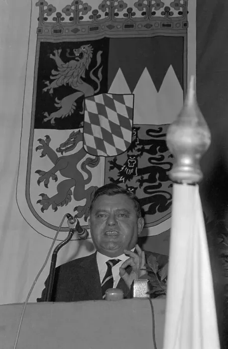 Framed Print : Franz Josef Strauss Speaking at Podium Framed Print : Franz Josef Strauss Speaking at Podium