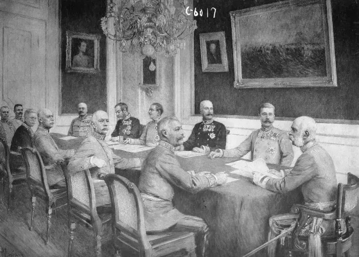 Framed Print : Franz Joseph Holding Military Conference Framed Print : Franz Joseph Holding Military Conference