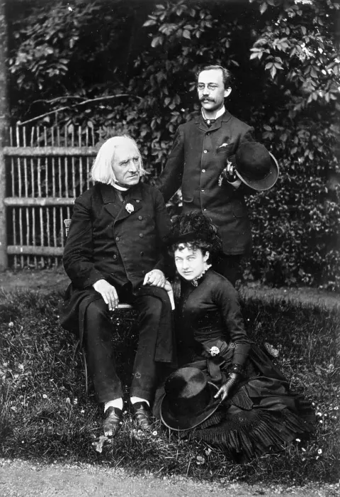 Framed Print : Franz Liszt, Composer, And Family Members Framed Print : Franz Liszt, Composer, And Family Members