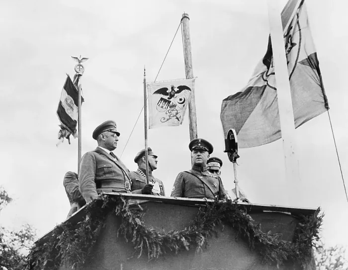 Framed Print : Franz Seldt Attending Military Review Framed Print : Franz Seldt Attending Military Review