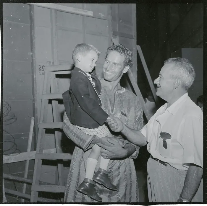 Framed Print : Fraser Heston Shaking Hands with William Wyler Framed Print : Fraser Heston Shaking Hands with William Wyler