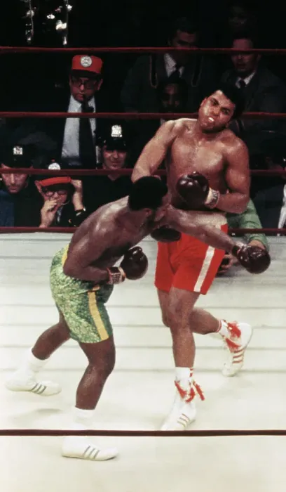 Framed Print : Frazier Sends Ali to the Canvas Framed Print : Frazier Sends Ali to the Canvas