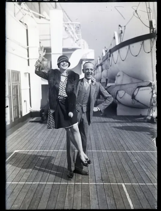 Framed Print : Fred and Adele Astaire Dancing on Ship Framed Print : Fred and Adele Astaire Dancing on Ship