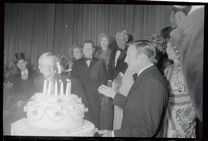 Framed Print : Fred Astaire and Other Celebrities at His Birthday Party Framed Print : Fred Astaire and Other Celebrities at His Birthday Party