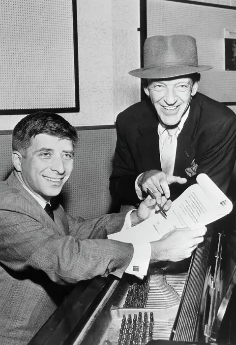 Framed Print : Fred Astaire and Elmer Bernstein Holding Contract Framed Print : Fred Astaire and Elmer Bernstein Holding Contract