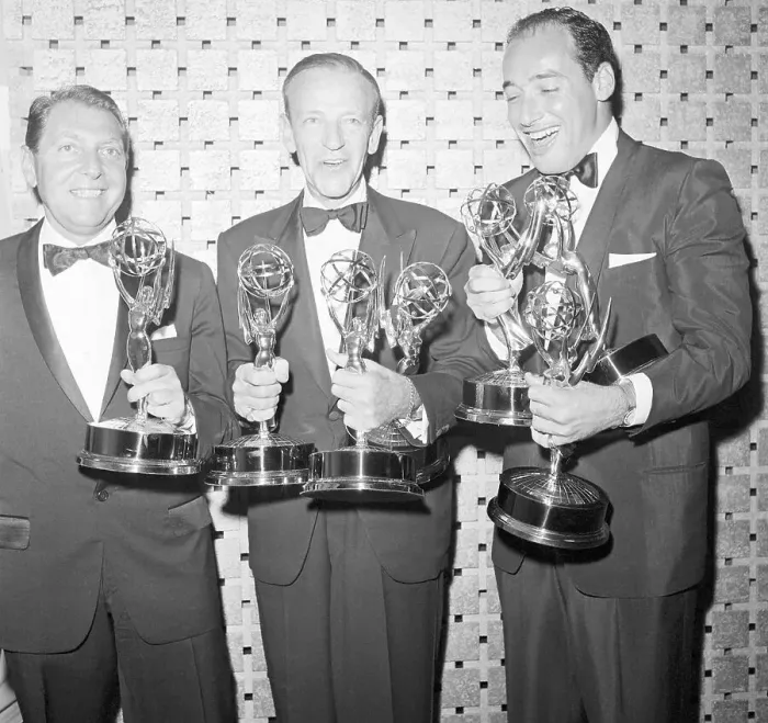 Framed Print : Fred Astaire with Emmy Awards Framed Print : Fred Astaire with Emmy Awards