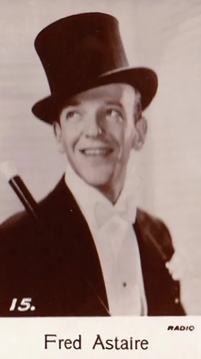 Framed Print : Fred Astaire, Film Stars series, collectible C T Bridgewater cigarette card, 1935