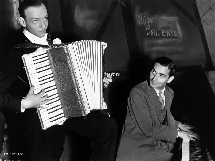Framed Print : Fred Astaire and Irving Berlin Playing Instruments Framed Print : Fred Astaire and Irving Berlin Playing Instruments