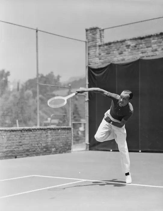 Framed Print : Fred Astaire Playing Tennis Framed Print : Fred Astaire Playing Tennis
