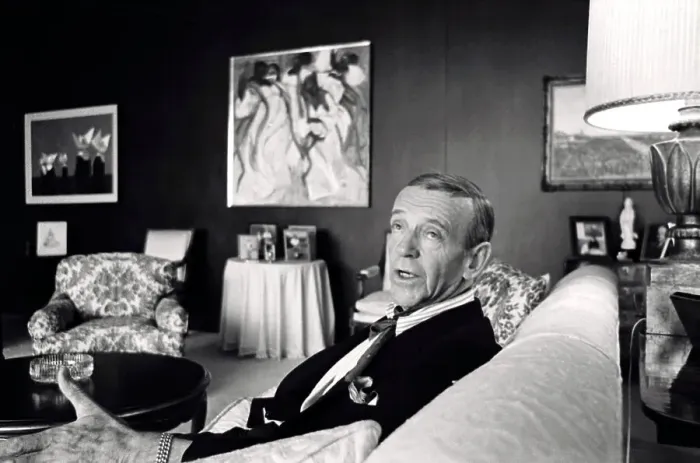 Framed Print : Fred Astaire Sitting in His Home Framed Print : Fred Astaire Sitting in His Home