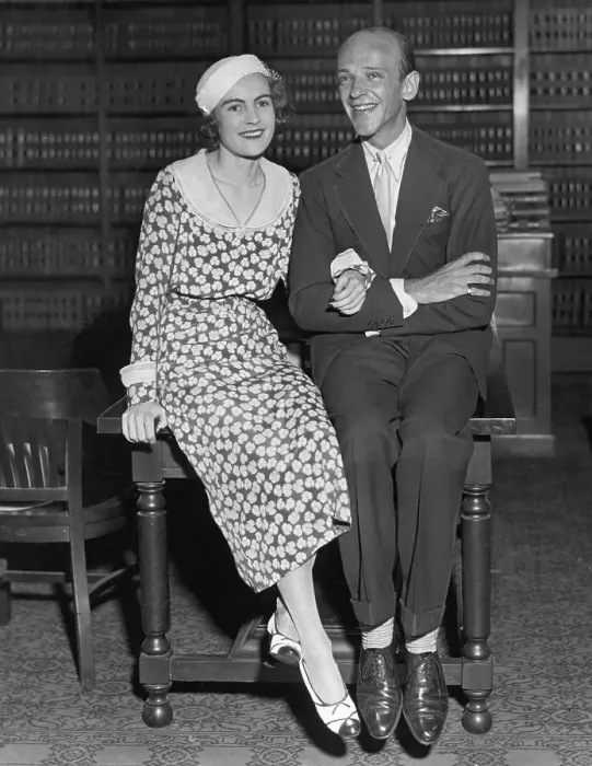 Framed Print : Fred Astaire and Wife Seated After Wedding Framed Print : Fred Astaire and Wife Seated After Wedding