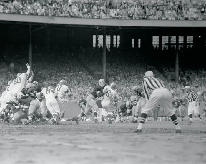 Framed Print : Fred Cone Kicking for a Field Goal Framed Print : Fred Cone Kicking for a Field Goal