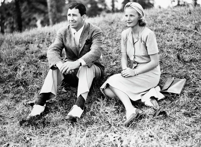 Framed Print : Fred Corcoran and Mrs. Dick Metz Seated