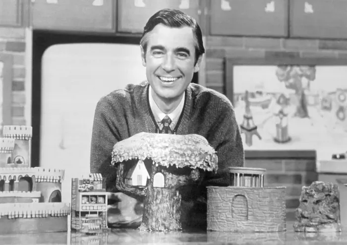 : Fred Rogers on Mister Rogers Neighborhood Set : Fred Rogers on Mister Rogers Neighborhood Set