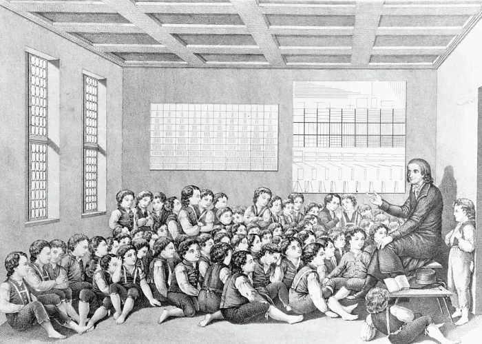 Framed Print : Frederick Frobel Teaching A Class Framed Print : Frederick Frobel Teaching A Class