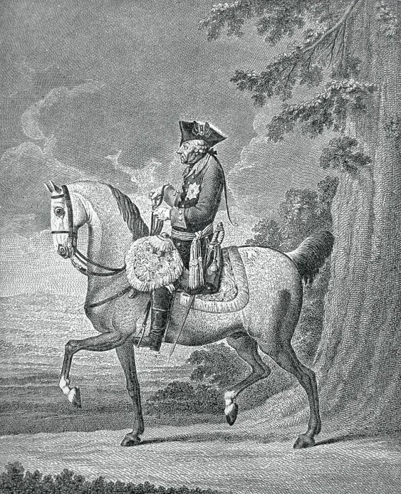 Framed Print : Frederick II Riding Horse Framed Print : Frederick II Riding Horse