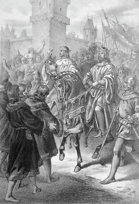 Framed Print : Frederick II Riding on Horseback Framed Print : Frederick II Riding on Horseback