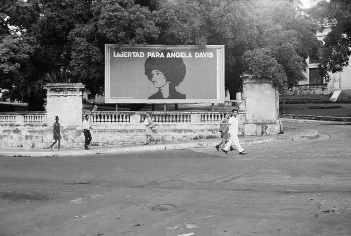 Framed Print : Free Angela Davis Billboard In Havana Framed Print : Free Angela Davis Billboard In Havana
