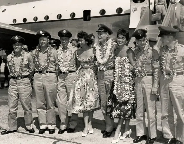 Framed Print : Freed Airmen In Honolulu Framed Print : Freed Airmen In Honolulu