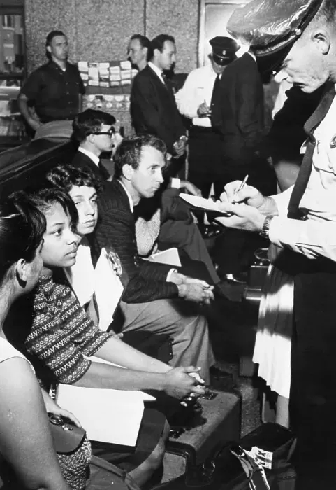 Framed Print : Freedom Riders Arrested in Jackson Framed Print : Freedom Riders Arrested in Jackson