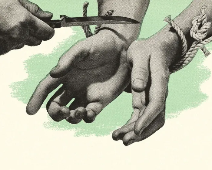 Framed Print : Freeing Bound Hands Framed Print : Freeing Bound Hands