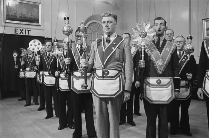 Framed Print : Freemasons In Regalia Framed Print : Freemasons In Regalia