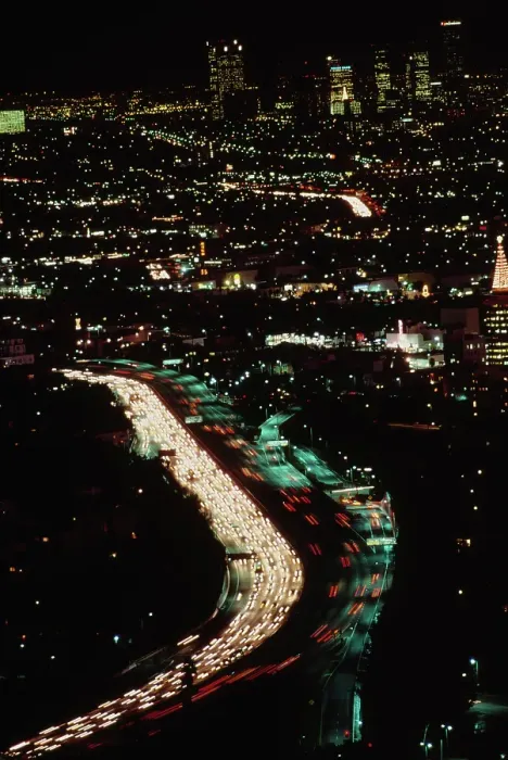 Framed Print : Freeway Traffic, Los Angeles Framed Print : Freeway Traffic, Los Angeles