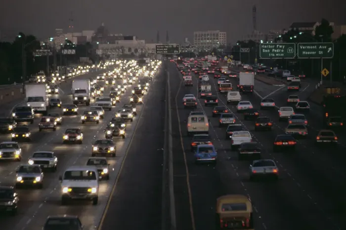 Framed Print : Freeway Traffic, Los Angeles Framed Print : Freeway Traffic, Los Angeles