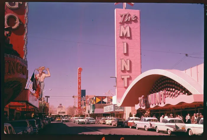 Framed Print : Fremont Street and Stores Framed Print : Fremont Street and Stores