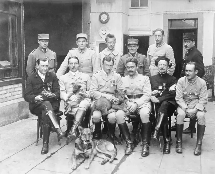 Framed Print : French-American Aviators in 1917 Framed Print : French-American Aviators in 1917