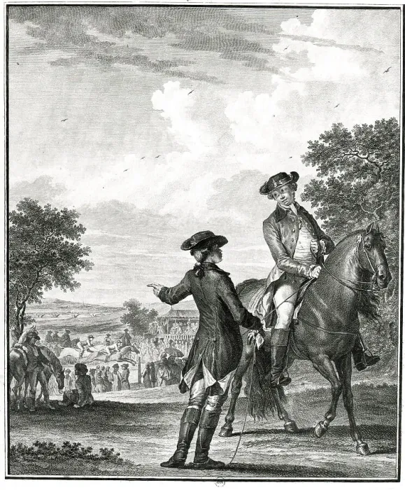 Framed Print : French Aristocrats At The Races Framed Print : French Aristocrats At The Races