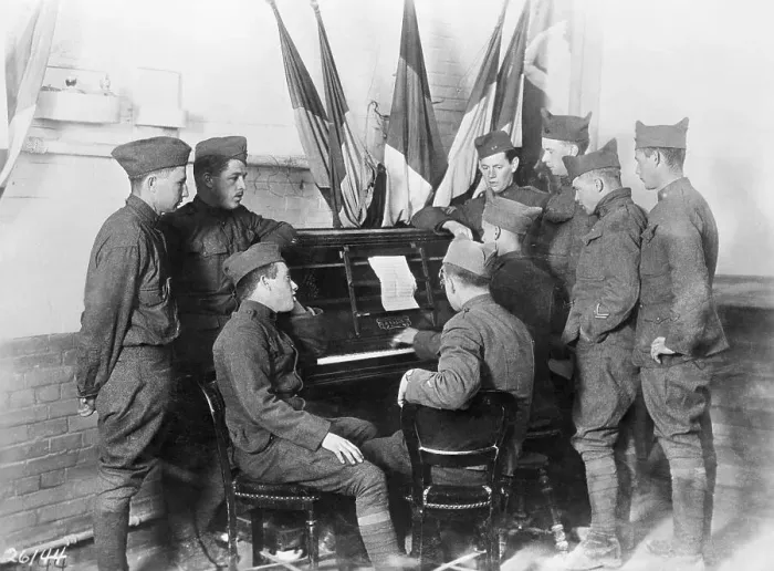 Framed Print : French Armistice in a Cinema Framed Print : French Armistice in a Cinema